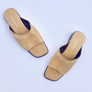 Sesto Meucci Reptile Square Toe Mules 7N